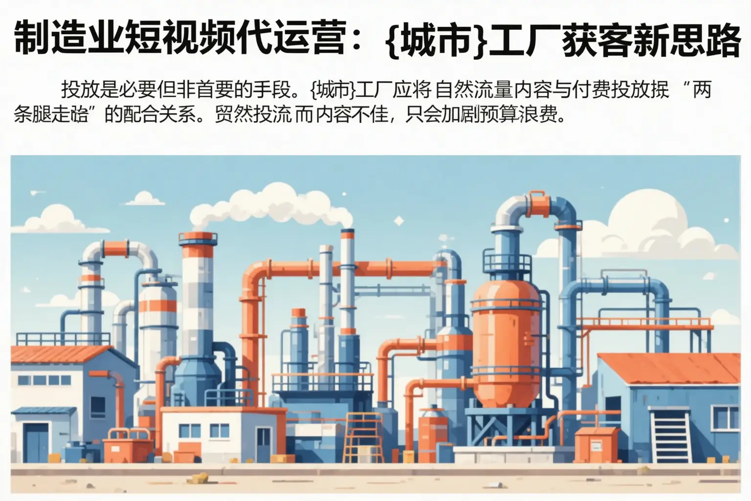 制造业短视频代运营：建安工厂获客新思路